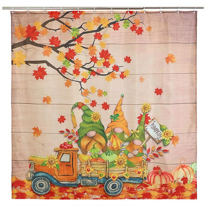 Gnome Autumn Truck Bathroom Set 16-Pc.