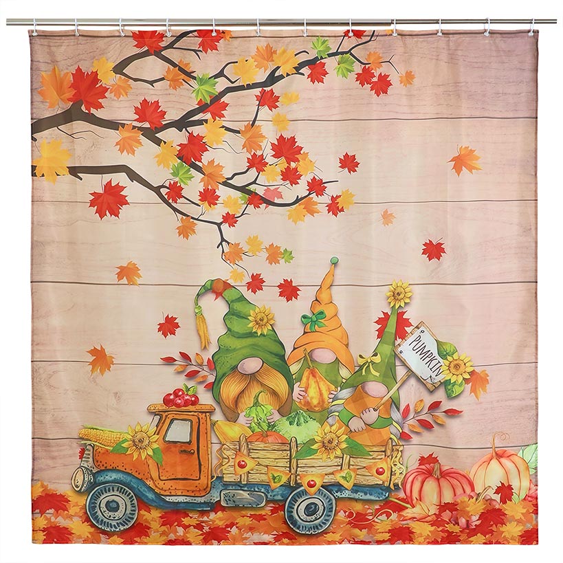 Gnome Autumn Truck Bathroom Set 16-Pc.