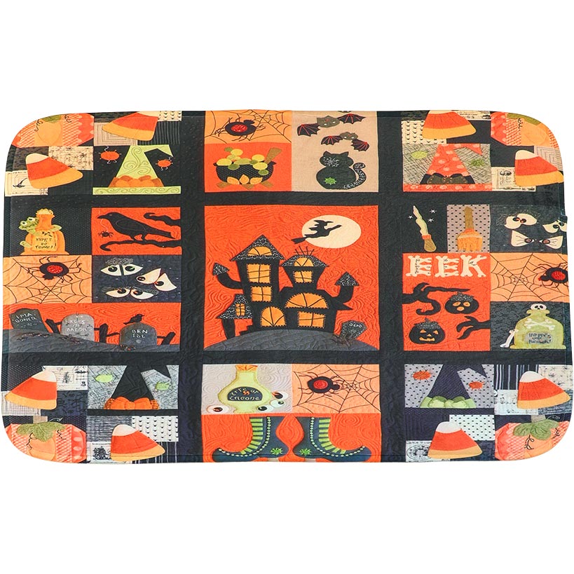 Halloween Patchwork Bath Decor 16-Pc. Set