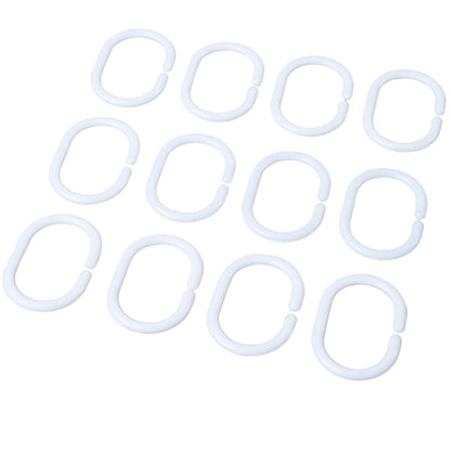 Memory Foam Bath Rugs & Shower Curtain Complete 16-Pc Set Let It Snow
