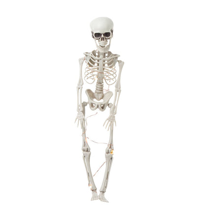 Halloween Skeleton Poseable Lighted Decor 16 Inch 35 Inch and 65 Inch
