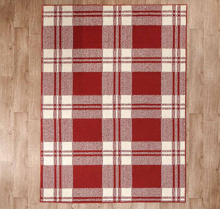 Plaid Decorative Rug Collection