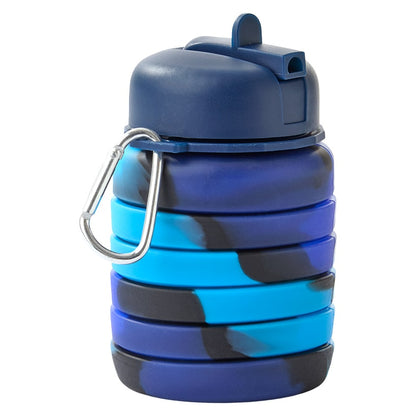 Collapsible Silicone Water Bottle - 17oz. - Outdoor, Hydration, Travel