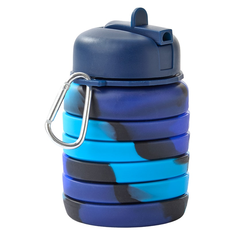 Collapsible Silicone Water Bottle - 17oz. - Outdoor, Hydration, Travel#select-item_ocean-blue