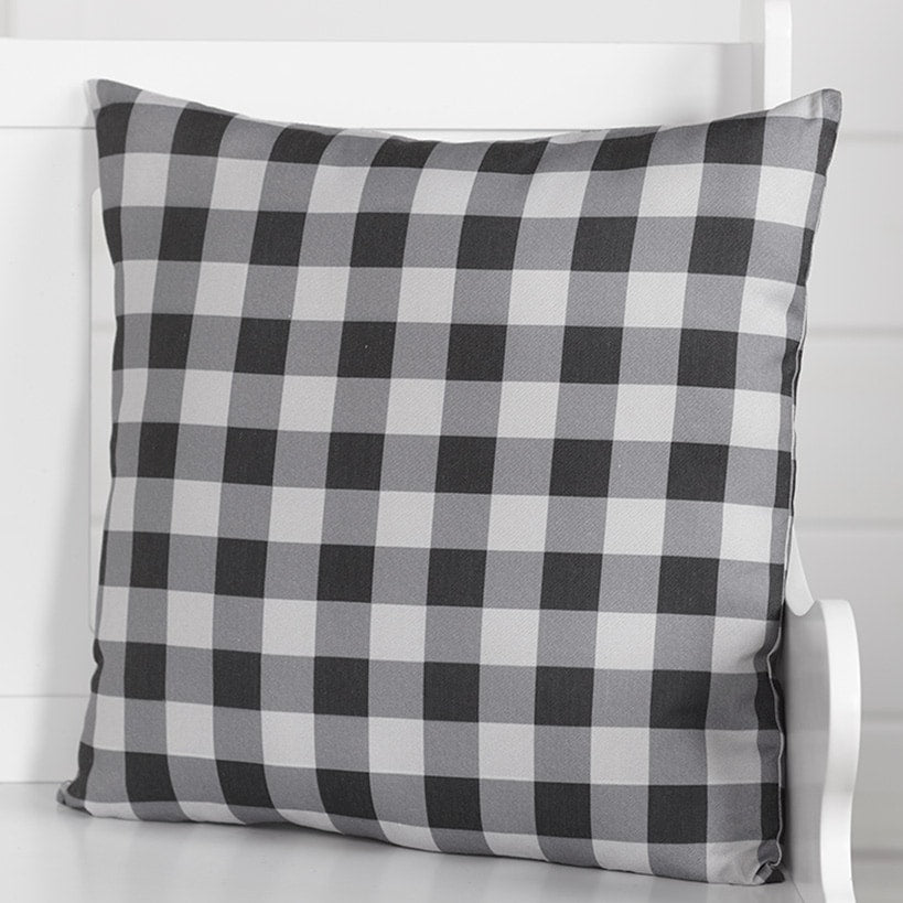 18" Tonal Plaid Accent Pillows