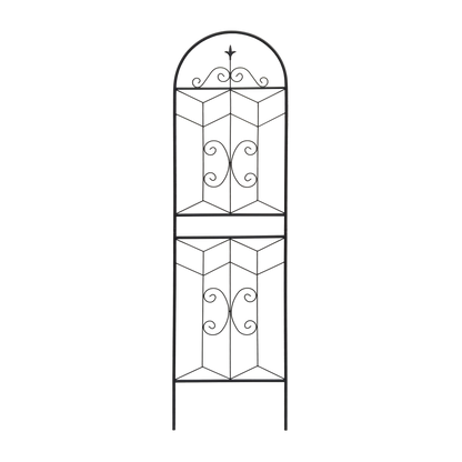 4 Pack Metal Garden Trellis 71" x 19.7" Rustproof Trellis for Climbing Plants Outdoor Flower Support Black - image 4