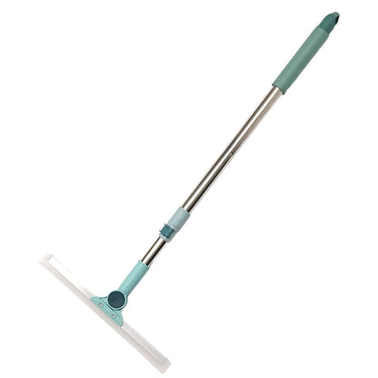 2-In-1 Window And Floor Squeegees 180 Degree With Telescoping Hand