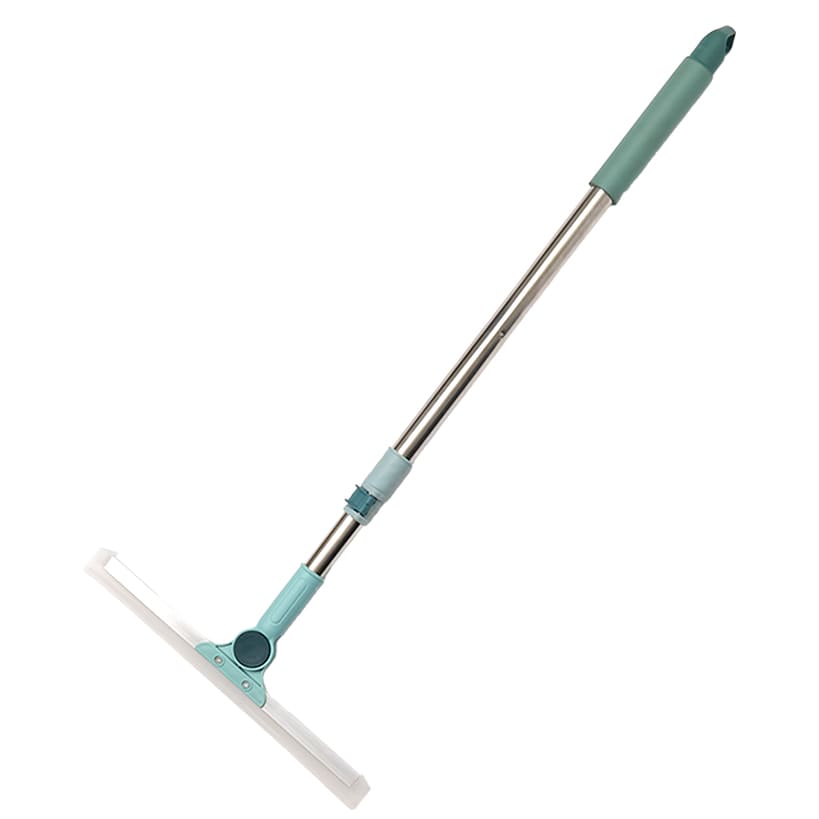 2-In-1 Window And Floor Squeegees 180 Degree With Telescoping Hand