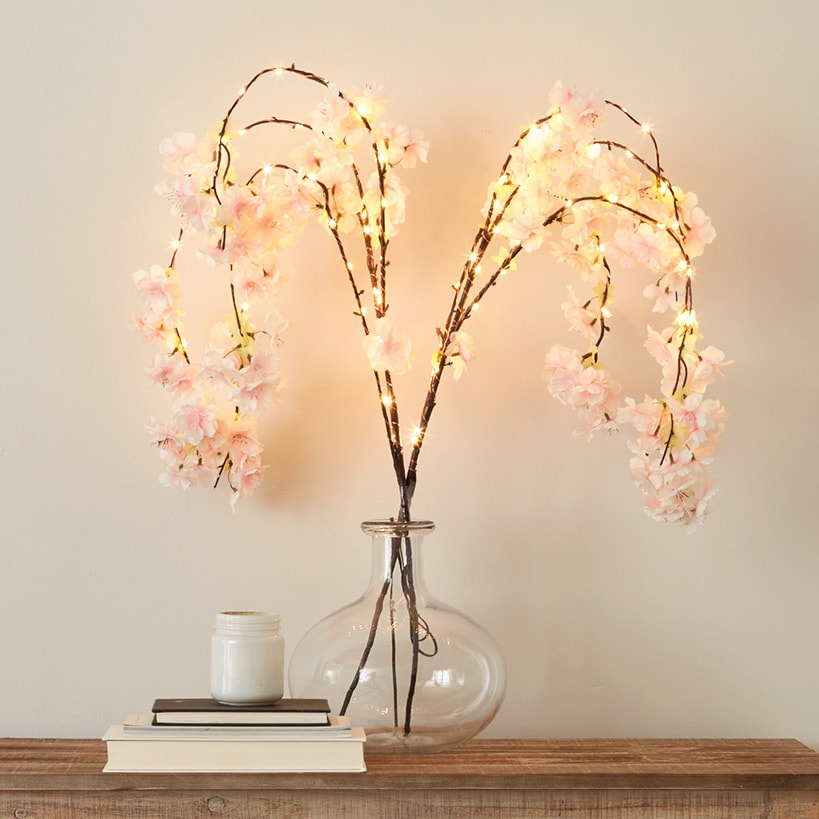 Lighted Cherry Blossom Garland, 2 Pc Branches, Table Tree, or 48" Tree#select-item_2-pc.-branches