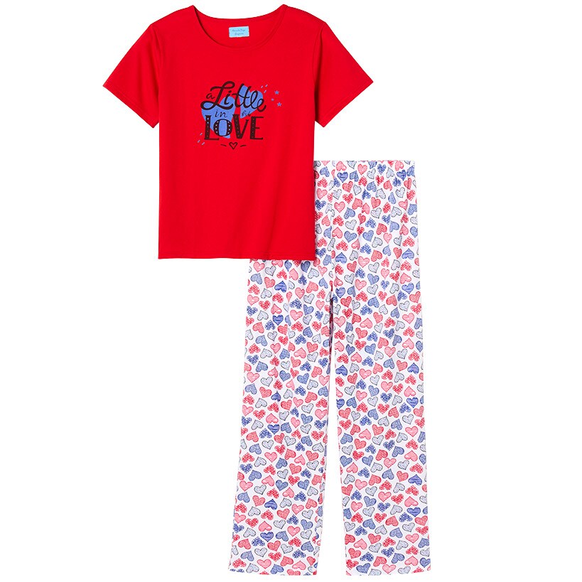 Women's Short Sleeve & Bottoms 2 Piece Pajama Set