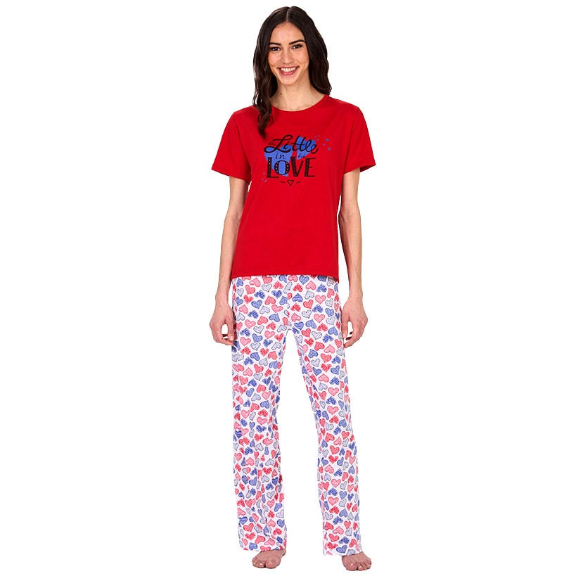 Women's Short Sleeve & Bottoms 2 Piece Pajama Set