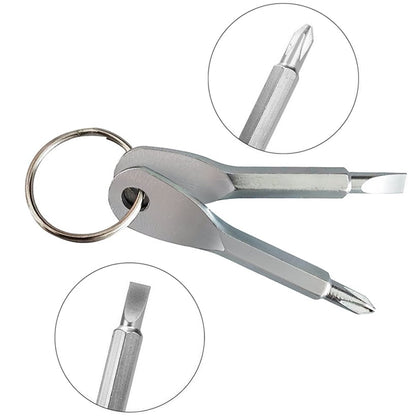 Screwdriver with Keys in Keyring 2 pc