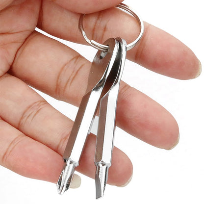 Screwdriver with Keys in Keyring 2 pc