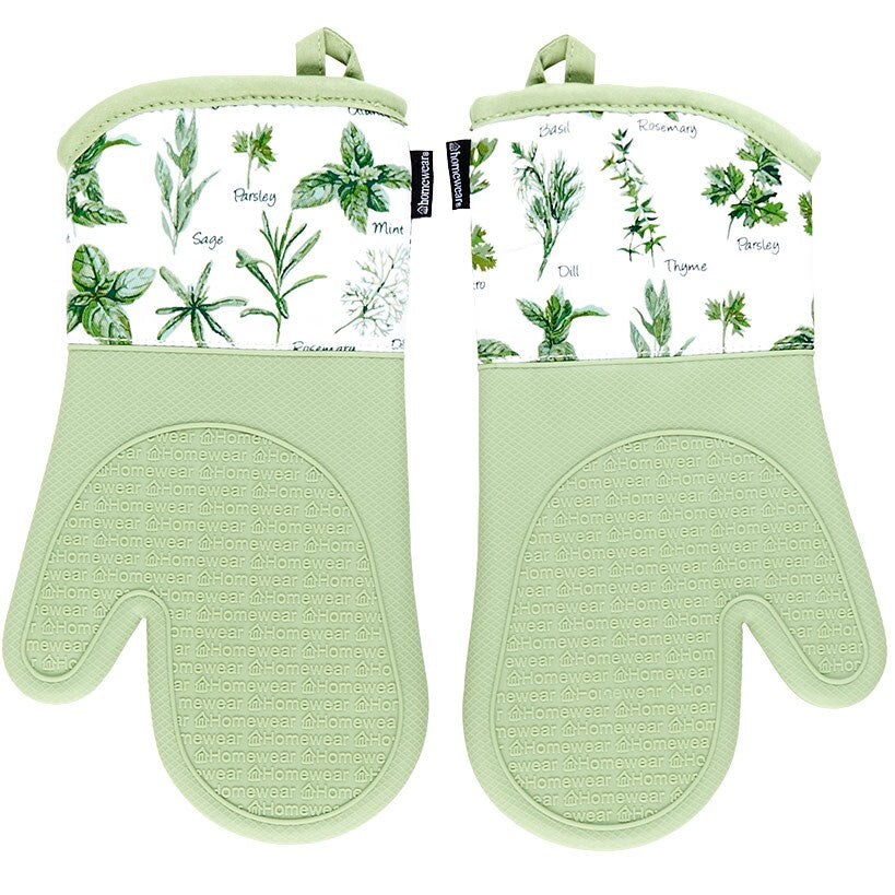 2-Pc. Silicone Printed Oven Mitts