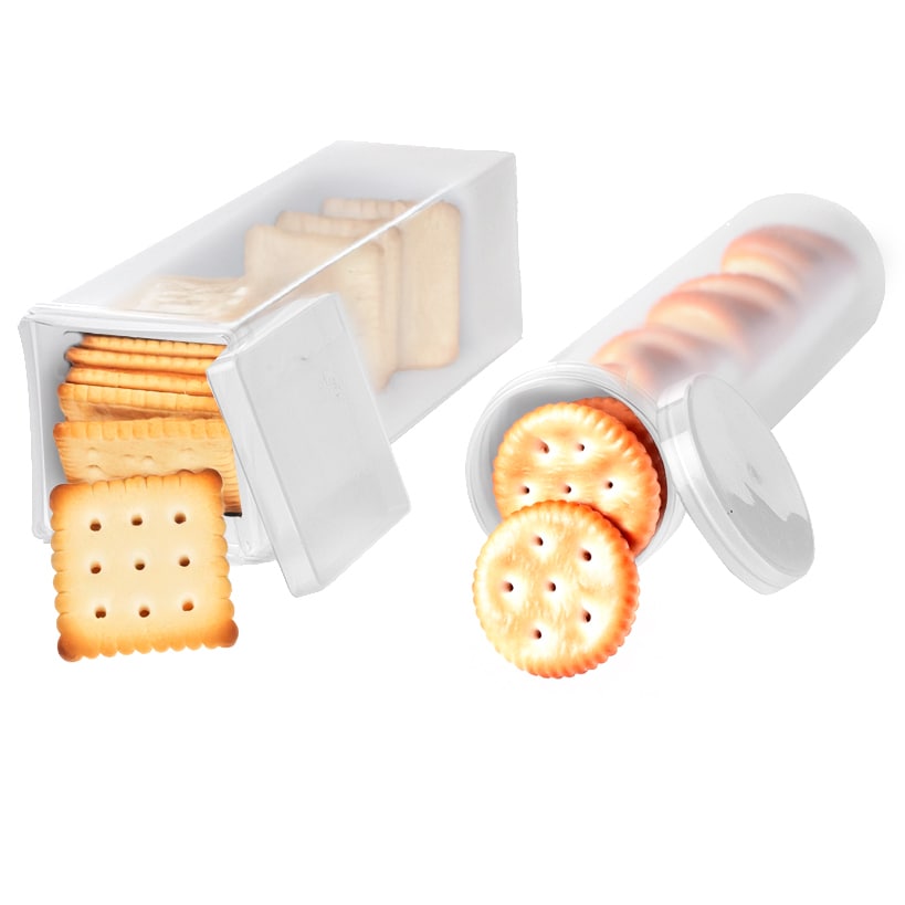 Square and Round Cracker Keepers - Set of 2