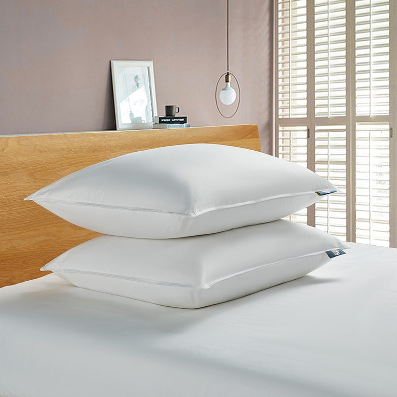 Serta White Goose Feather and Down Fiber Pillows 2-Pk.