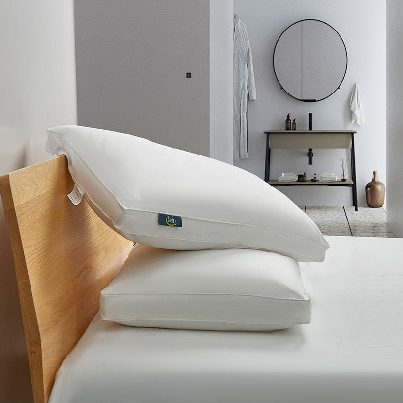 Serta White Goose Feather and Down Fiber Gusseted Pillow 2-Pk#select-pack_2-pk.-jumbo
