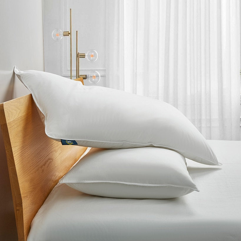 Serta White Goose Feather and Down Fiber Pillows 2-Pk.