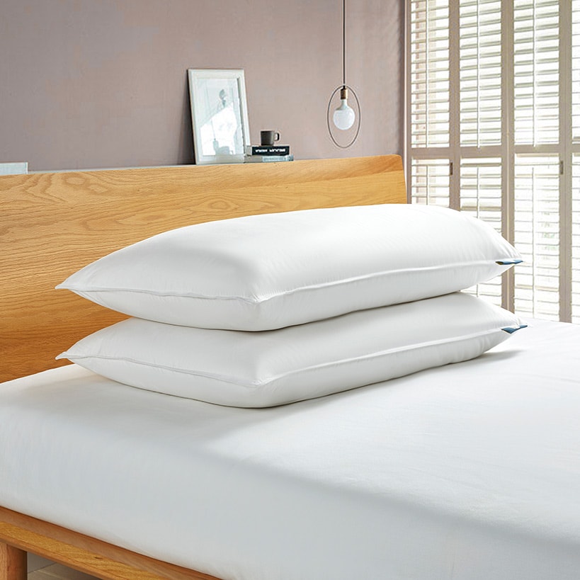Serta White Goose Feather and Down Fiber Pillows 2-Pk.