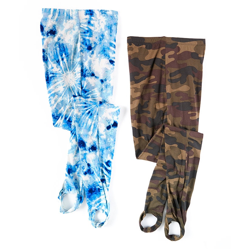 2-Pk. Printed Stirrup Pants