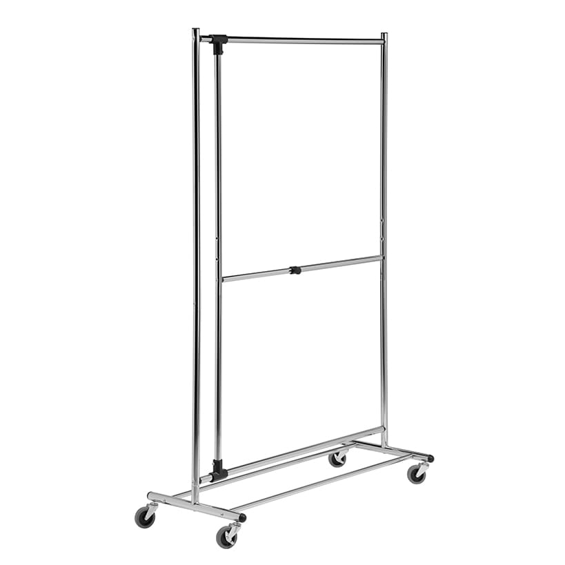 Rolling Clothes Rack 2-Tier