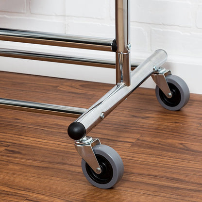 Rolling Clothes Rack 2-Tier