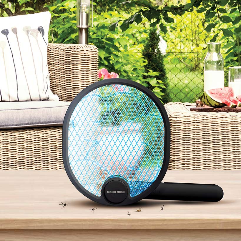 Magic Mesh™ 2-in-1 Bug Zapper And Swatter - Rechargeable and Foldable