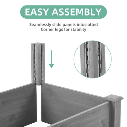 Over Ground Raised Garden Bed 96x28x10'', Large Long Planter Box for Outdoor, Tool-Free Assembly - image 7
