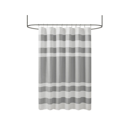 Shower Curtain with 3M Treatment Grey 72x72" - image 7