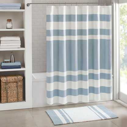 Shower Curtain with 3M Treatment Blue 72x84"