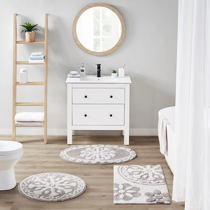 Medallion Cotton Tufted Bath Rug - image 3