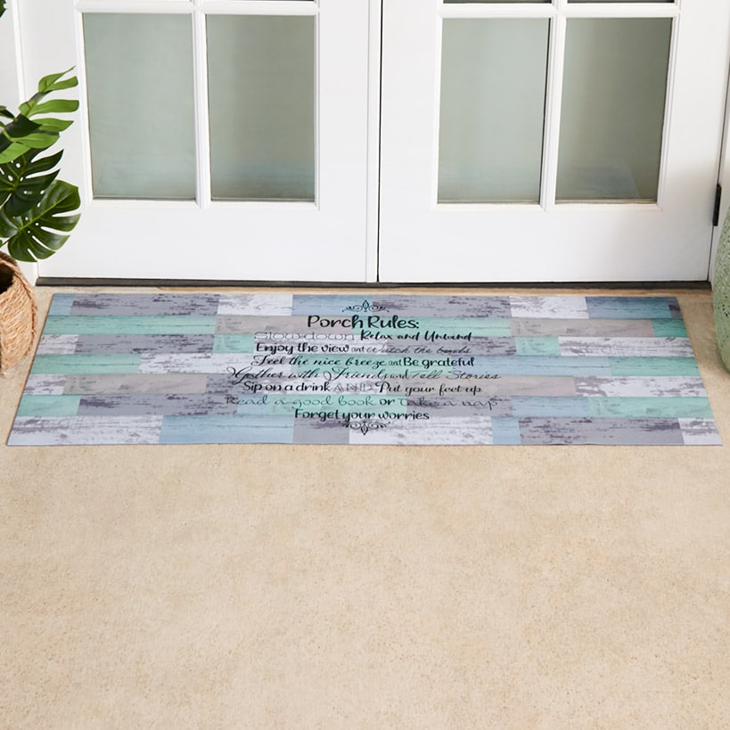 Porch Rules Indoor/Outdoor Area, Accent, or Runner Rug#select-rug_runner