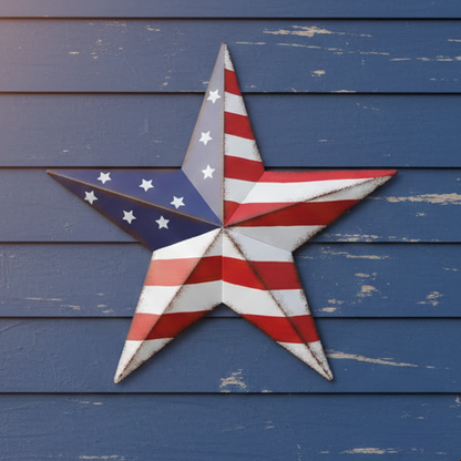 Americana Outdoor Metal Wall Star