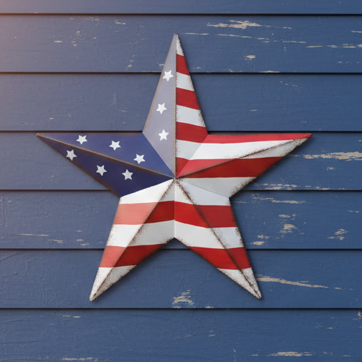 Americana Outdoor Metal Wall Star