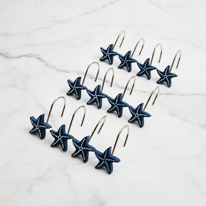 Niko Bath Collection, Shower Curtain, Hooks, Valance, Hand Towels, and Rug