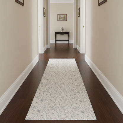Washable Magnolia Floral Rugs or Runner