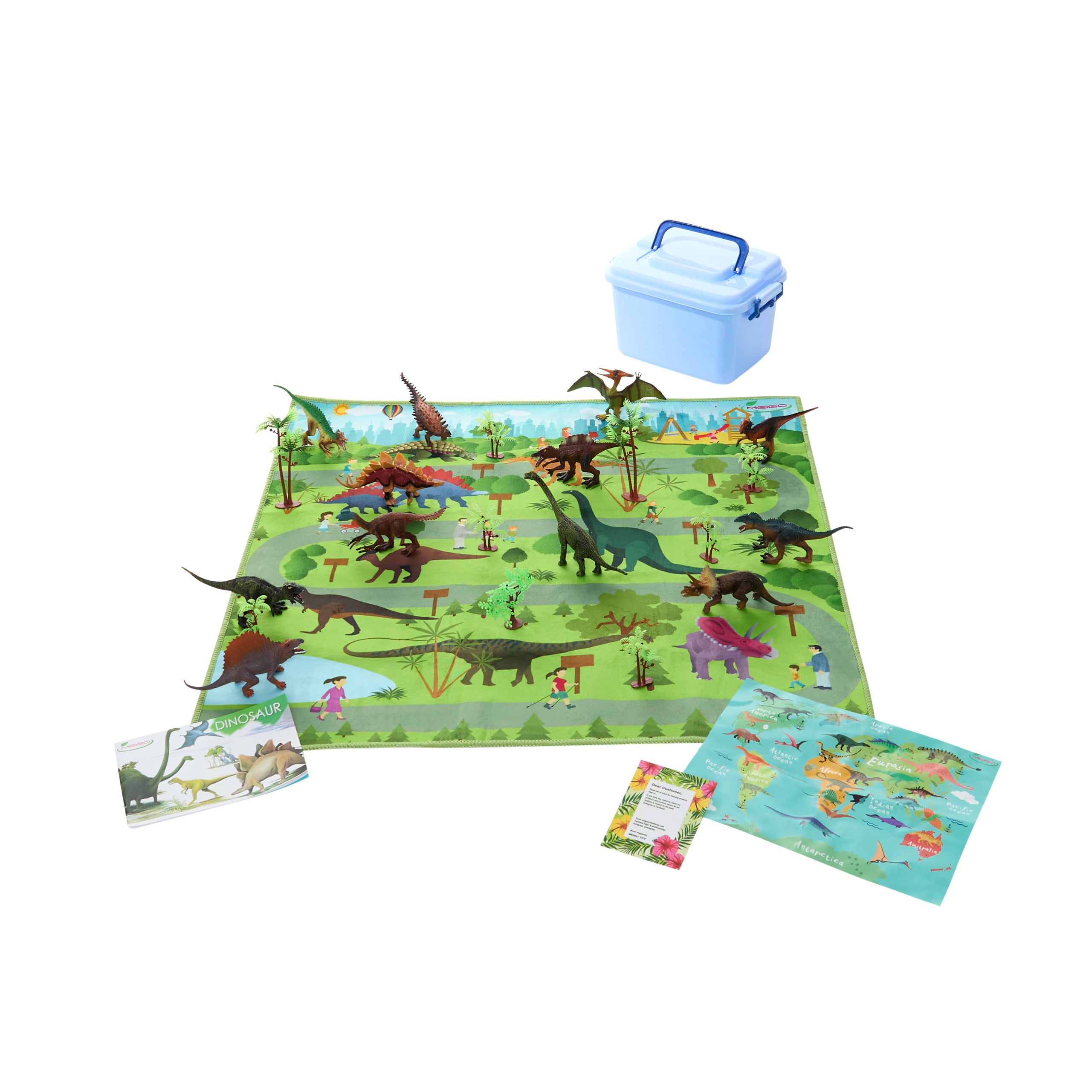 Meigo Dino Park Playset With Figures And Tub