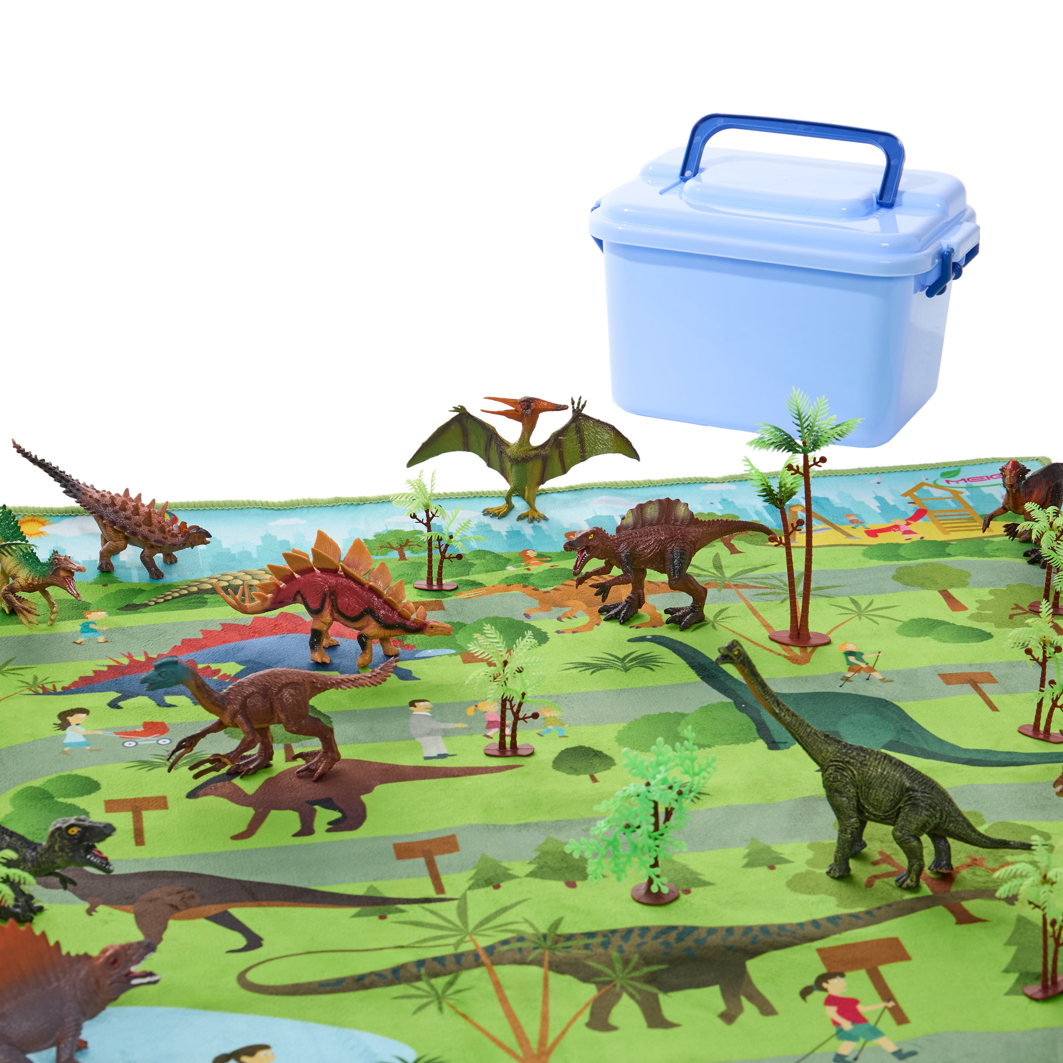 Meigo Dino Park Playset With Figures And Tub