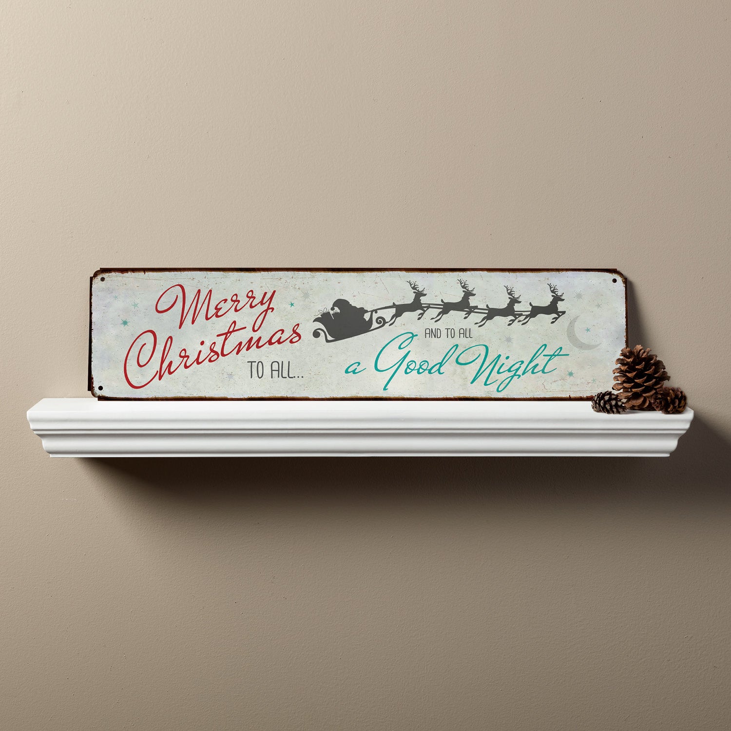 Festive Christmas Street Sign