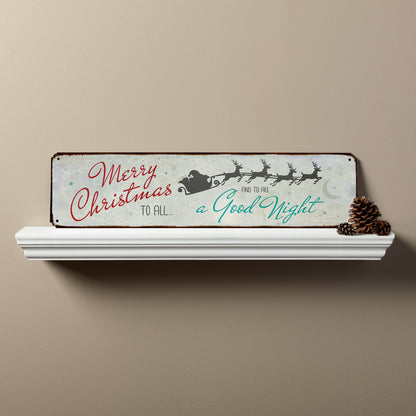 Festive Christmas Street Sign
