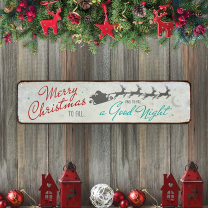 Festive Christmas Street Sign