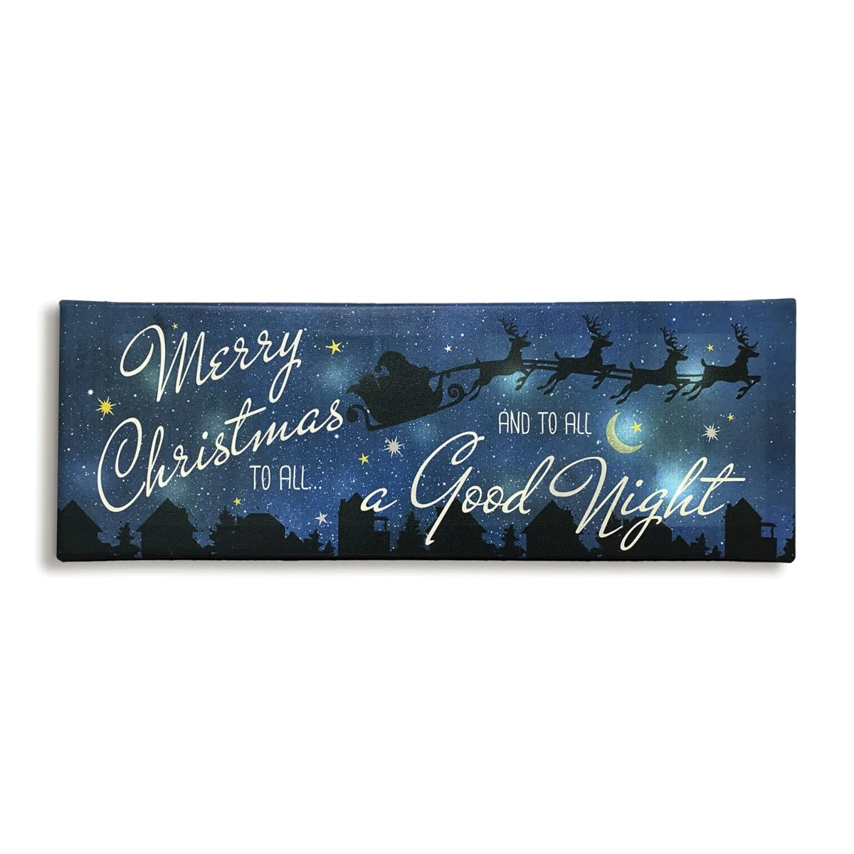 Merry Christmas to All Lighted Wall Decor