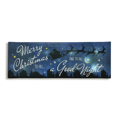 Merry Christmas to All Lighted Wall Decor