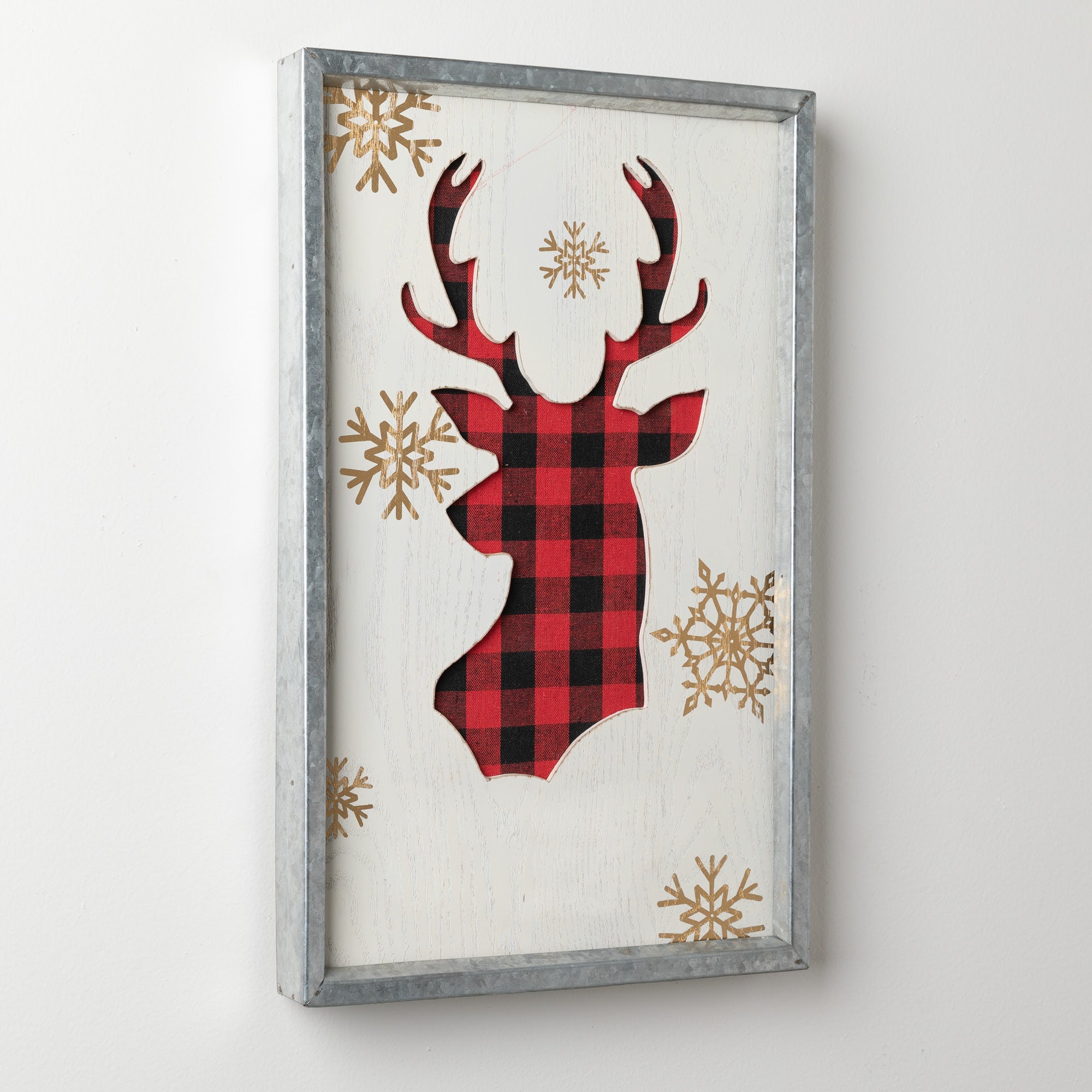 Galvanized Deer Wall Decor