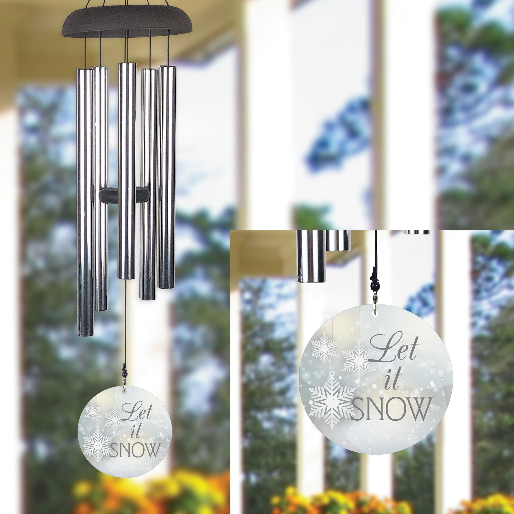 Let It Snow 30" Christmas Wind Chime