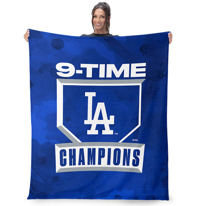2025 MLB World Series LA Dodgers Silk Touch Throw Blanket