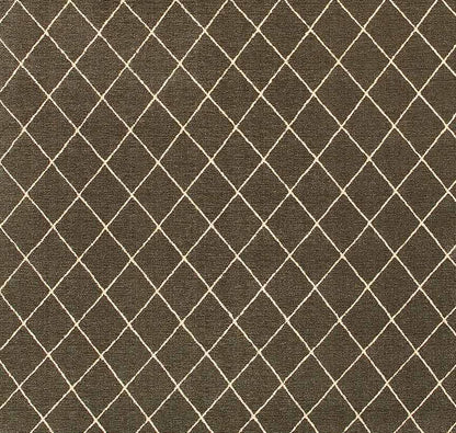 Lattice Area Rug Brown