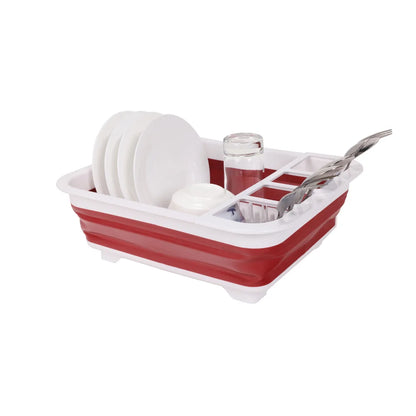 Collapsible Plastic Dish Rack - 3 Colors