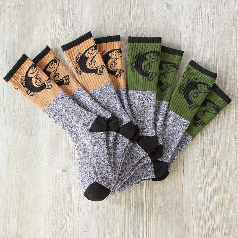 Outdoorsman Socks Bass Fishing 4 Pairs