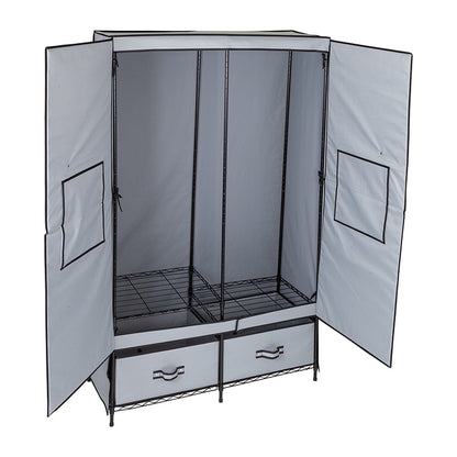 Portable Closet with 2 Drawers
